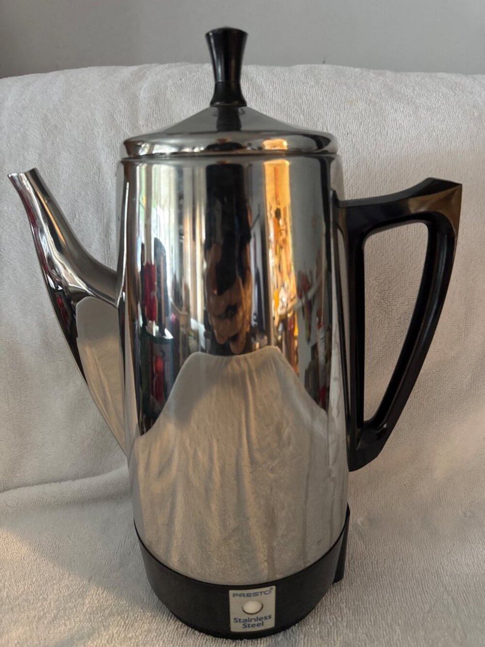 Presto Stainless Steel 12-Cup Percolator Coffee Maker Model 0281104 800W Tested